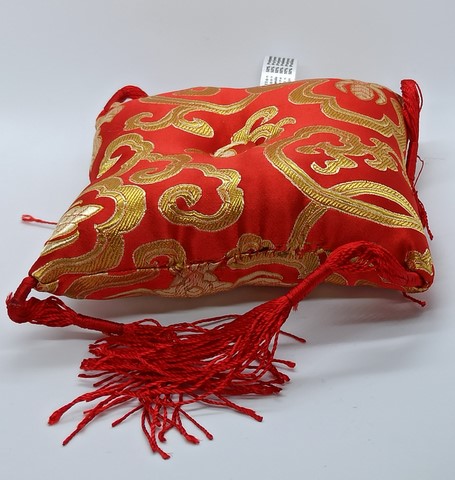 Coussin fleuri pour bol tibétain